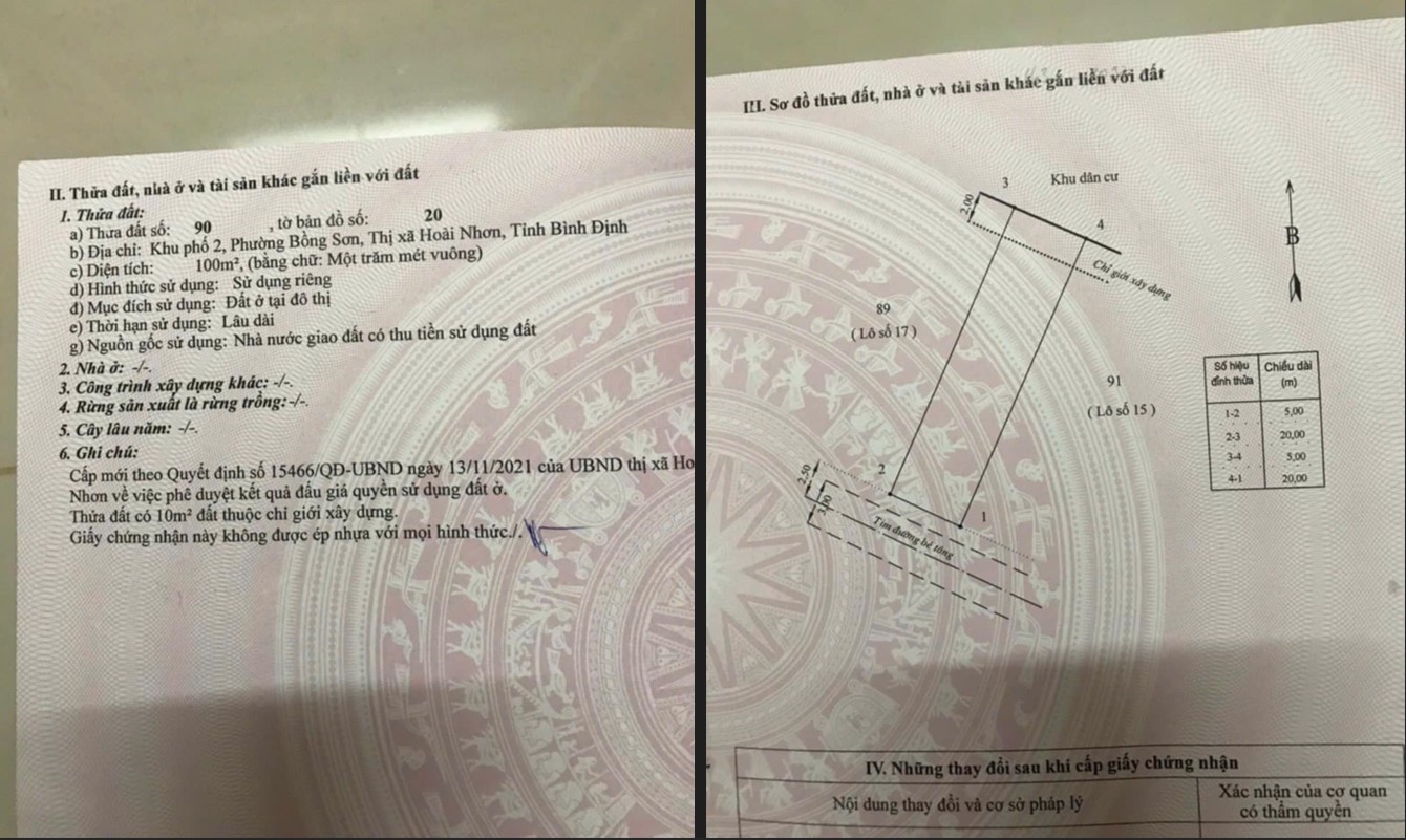 mua đất nền hoài nhơn giá rẻ